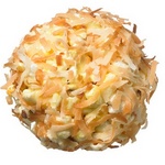 Миндальные шарики из попкорна с кокосовой посыпкой