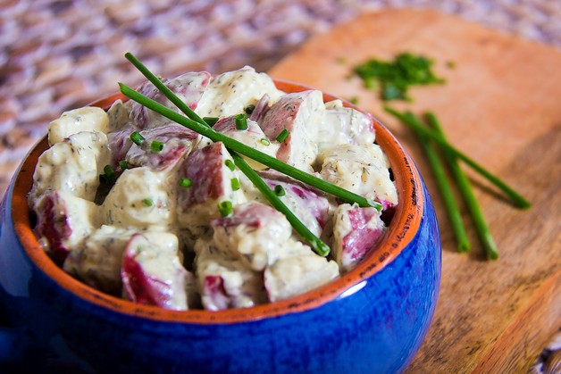 Фото Картофельный салат с пряностями