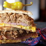 Сэндвич «Кубано» с релишем из мексиканского огурца
