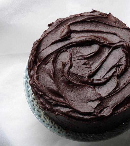 Фото Шоколадный торт с помадкой
