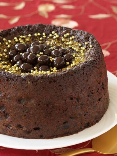 Фото Шоколадный кекс с черносливом