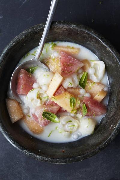 Как приготовить - Холодный суп с бананами и кокосовым молоком «Че чуои»