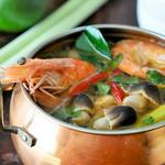 Остро-кислый тайский суп с креветками «Том ям кунг» (Tom Yum Goong)