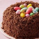 Пасхальный торт «Гнездо» из шоколада и солодового молока