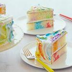 Радужный торт с цветной глазурью