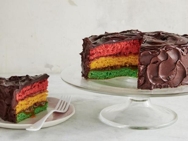 Фото Итальянский радужный торт
