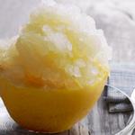 Фруктовый лёд из лимонада с базиликом