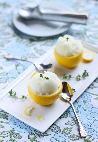 Как приготовить - Лимонный сорбет в лимонных чашах