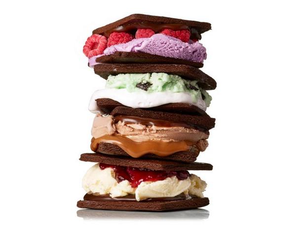 Фото Мороженое-сэндвичи с домашним шоколадным печеньем