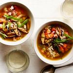 Азиатский суп с креветками