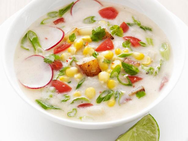 Молочный суп с картофелем и кукурузой по-тайски