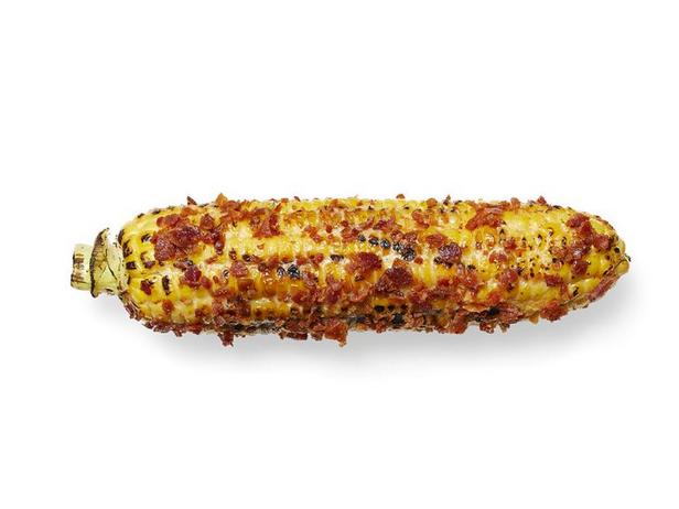 Фото Жареная кукуруза с беконом и чёрным перцем