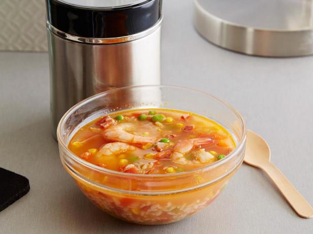 Фото Просто добавь воды: Рисовый суп с креветками