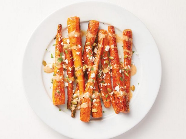 Фото Печёная морковь со вкусом чили и лайма