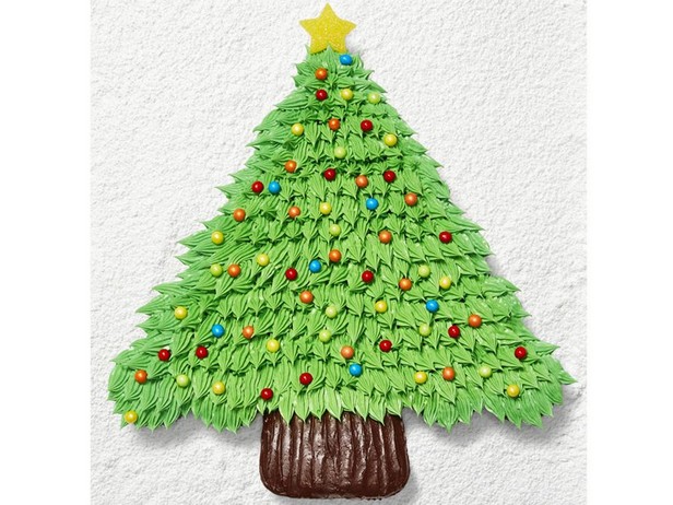 Торт из капкейков «Рождественская ель»