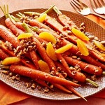 Морковь в винегретной заправке с фундуком