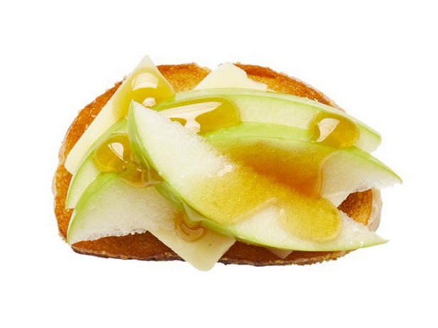 Белый чеддер + зеленые яблоки + кленовый сироп