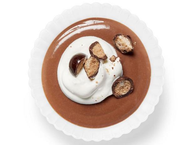 Фото Шоколадный пудинг с солодовым молоком