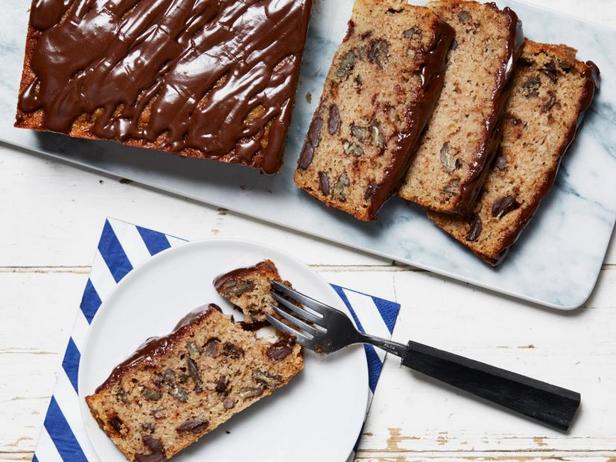 Как приготовить - Бездрожжевой хлеб с грушей, шоколадом и пеканом в шоколадной глазури