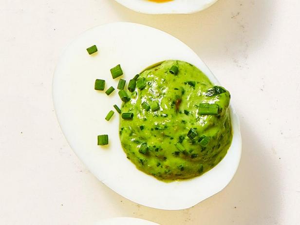 Как приготовить - Фаршированные яйца с зелёным луком