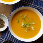 Тыквенный суп с морковью и бататом