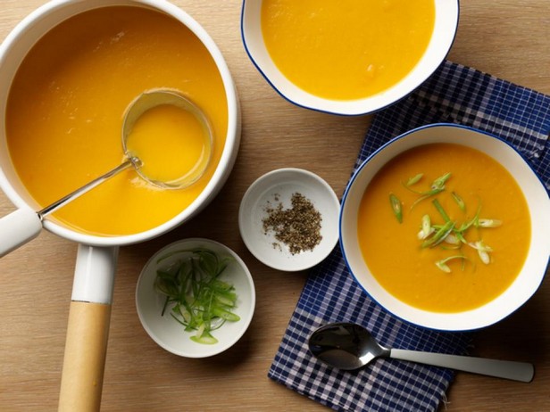 Суп с морковью, бататом и тыквой