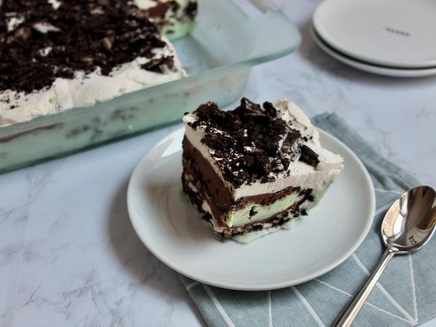 Фото Мятный торт-мороженое с «Орео»