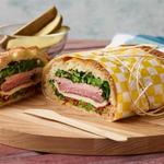 Итальянский прессованный сэндвич с рапини и мясными деликатесами
