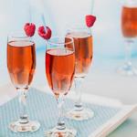 Безалкогольное розовое шампанское