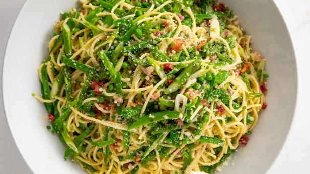 Как приготовить - Весенние спагетти карбонара